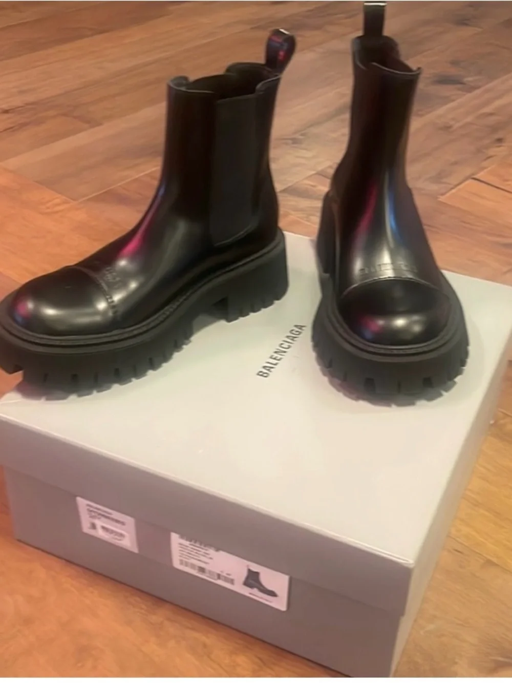 Balenciaga Black Leather Boots authentic - Picture 3 of 7